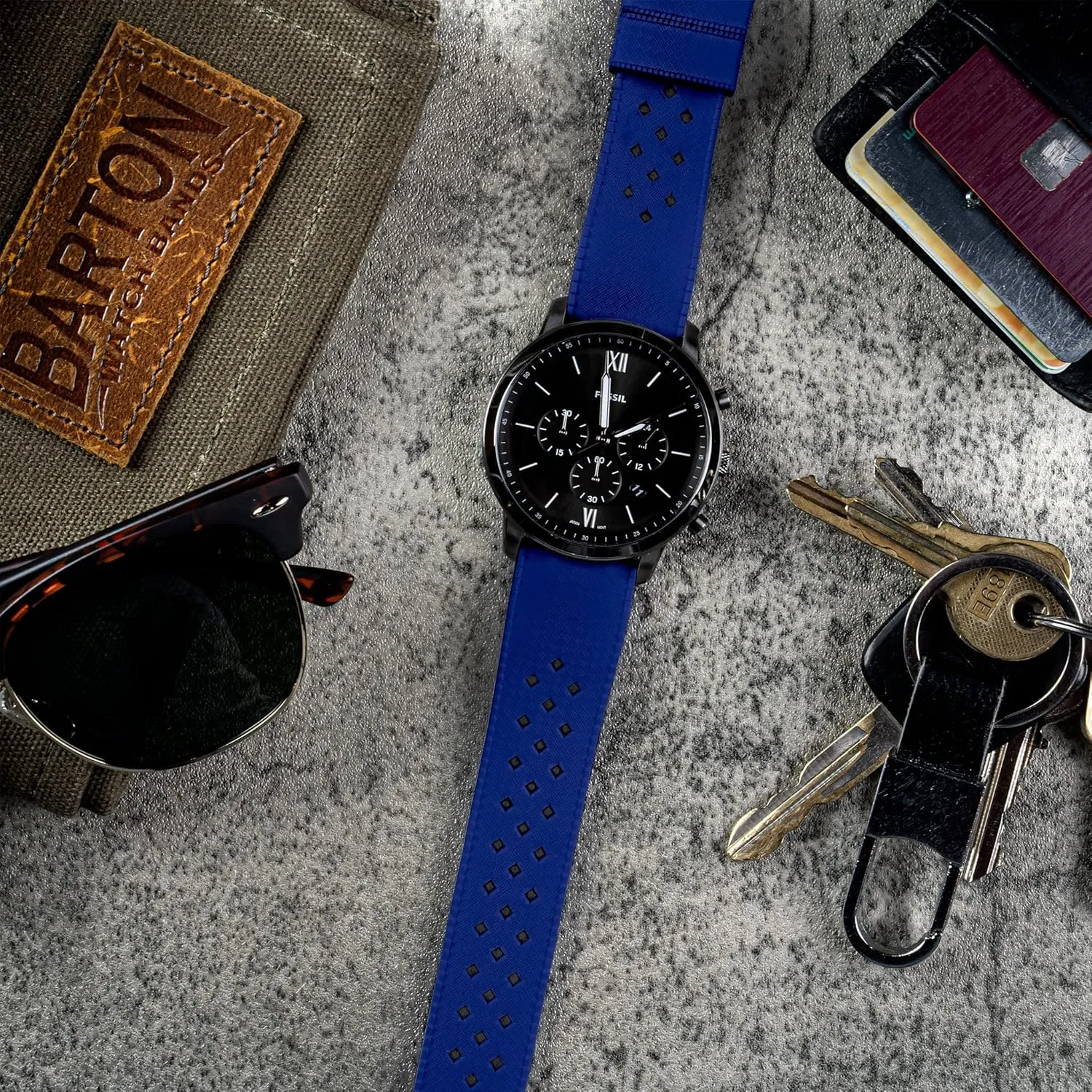 - 18mm, 19mm, 20mm, 21mm, 22mm, 23mm & 24mm Watch Straps BARTON Tropical-Style 2.0 Watch Bands - Quick Release - Choose Strap Color & underwing meridian athlete Size 