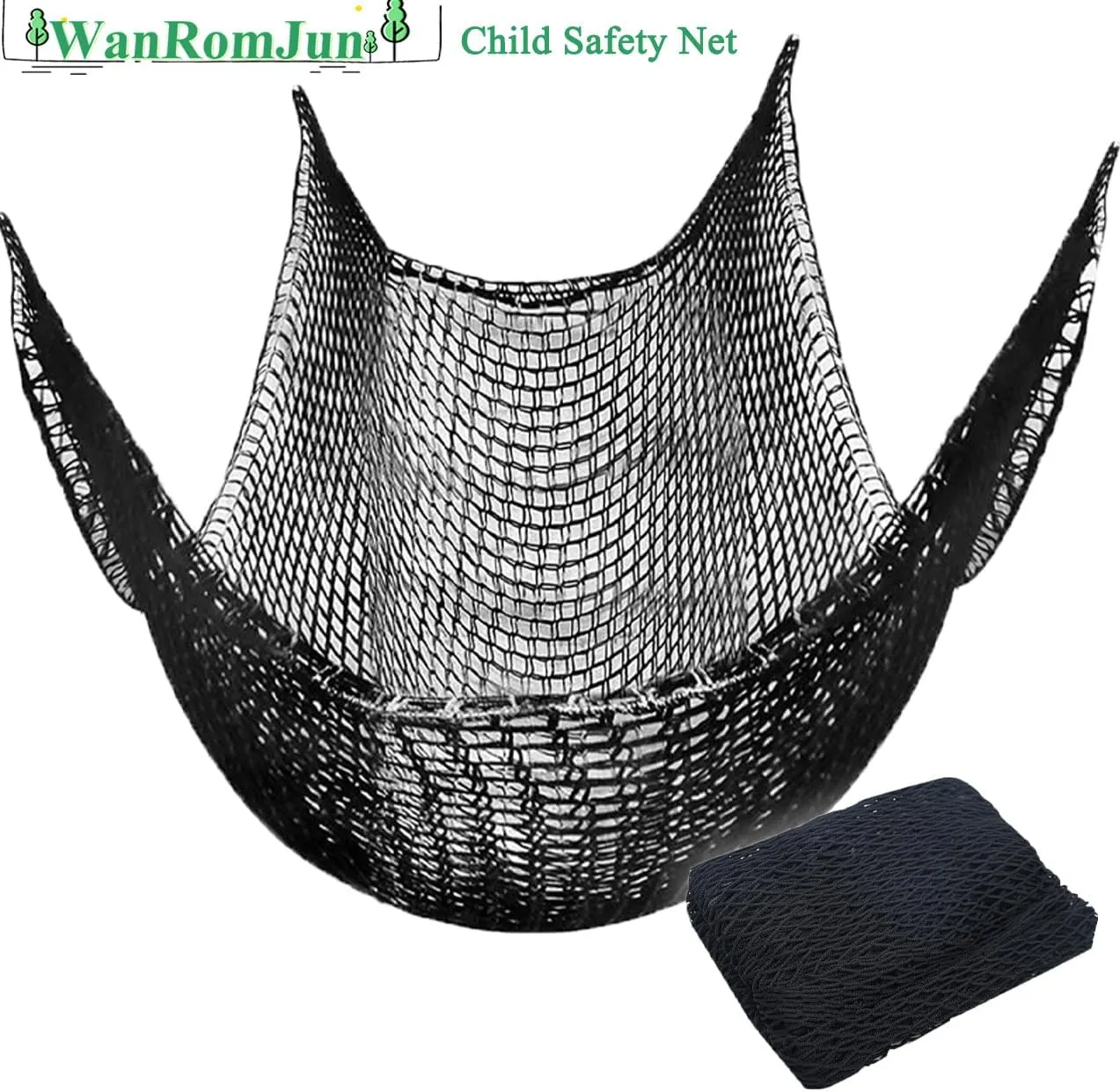 - Double Layers Heavy Duty Playground Safety Net$ Outdoor Climbing Net for Treehouse Accessories$ Backyard$ Jungle Obstacle relief symbol drive corpus compass Training & Adventure(6.5x9.8ft)$Black Climbing Cargo Net for Kids 