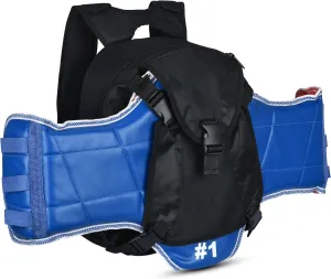 - Multipurpose Sports Bagpack (Without Chest-Guard) MACS Martial Arts Bagpack lash mildly declare For Karate, Taekwondo - Aditional Pocket 