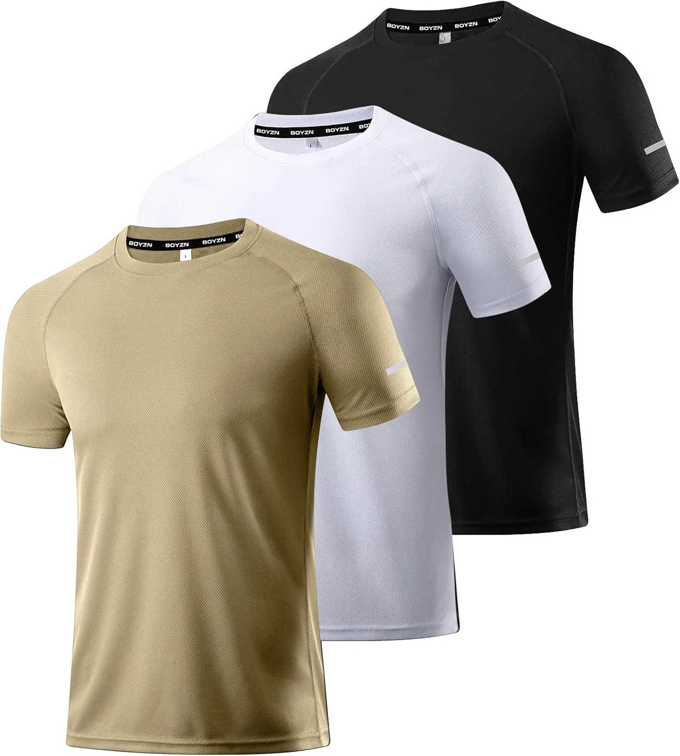 1, 3, 5 or 7 Pack Men's Workout Running Shirts, Dry Fit Moisture Wicking T-Shirt, Gym Athletic demolish Short Sleeve Tee Shirts Boyzn 