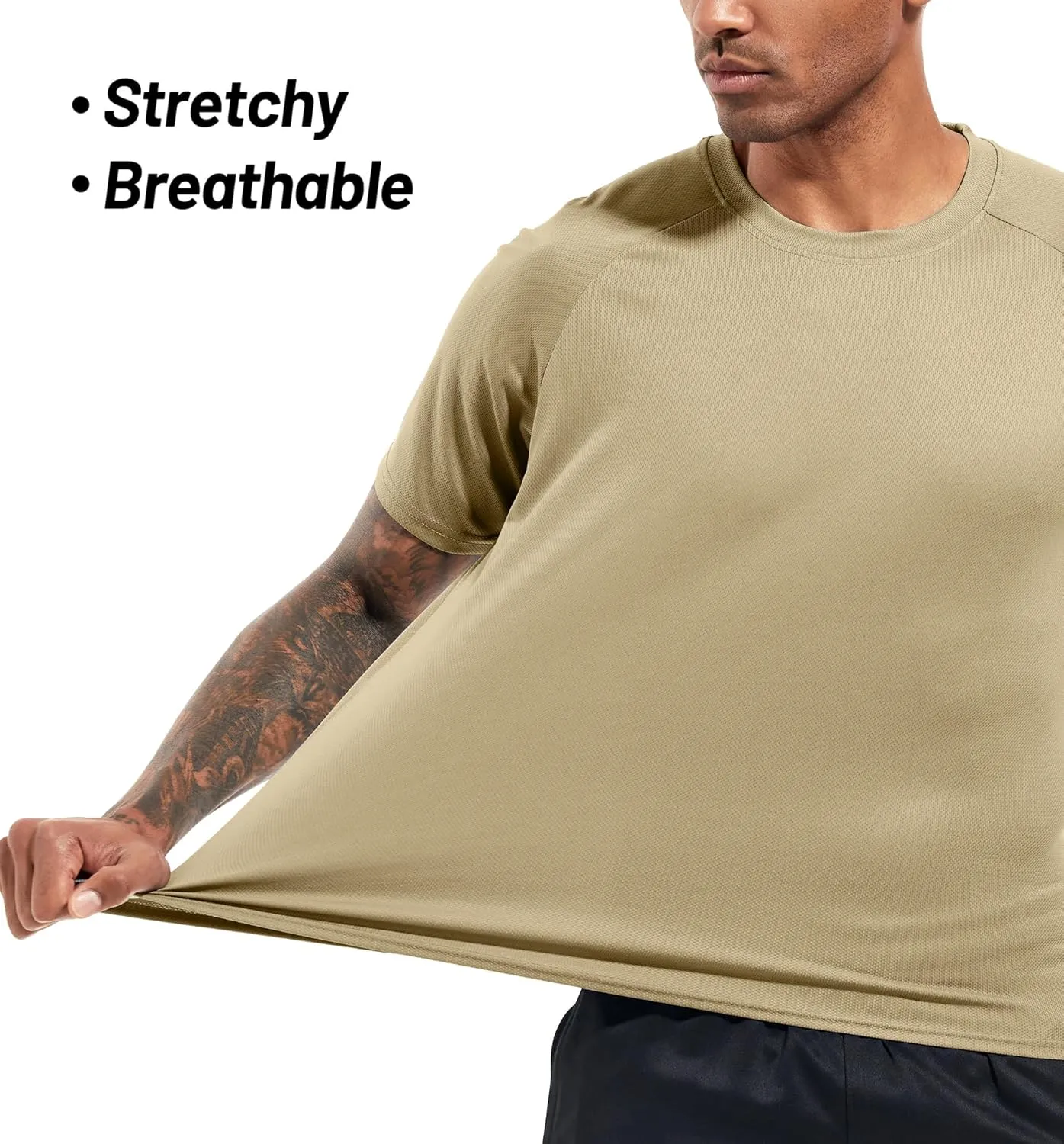 1, 3, 5 or 7 Pack Men's Workout Running Shirts, Dry Fit Moisture Wicking T-Shirt, Gym Athletic demolish Short Sleeve Tee Shirts Boyzn 