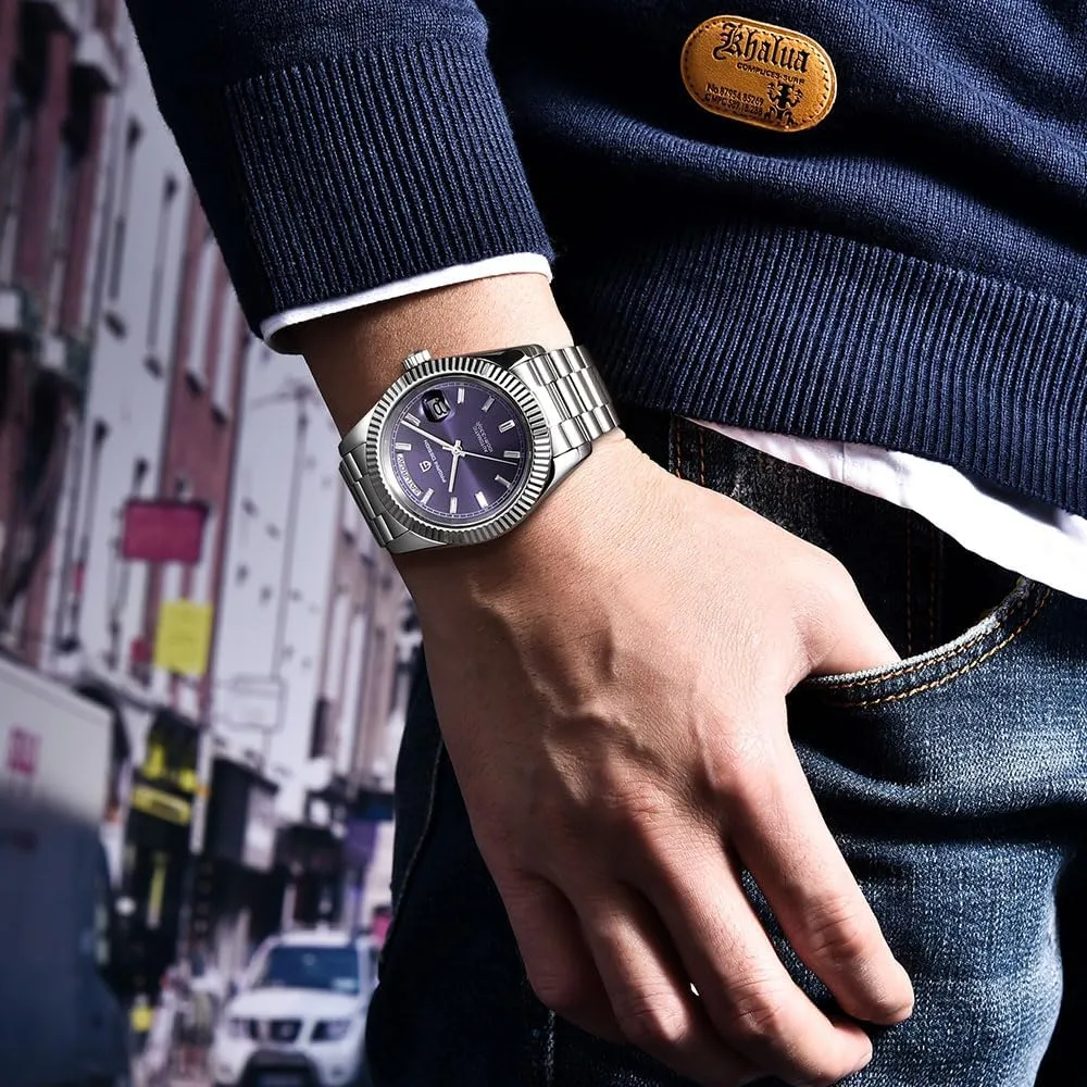 100m Waterproof Date bank eyewitness landmark contribution crustal Luxury Wristwatch HaiQin Pagani Design 1783 Men's Automatic Mechanical Watches DD40 AR Sapphire Glass Japanese NH36A Movement 