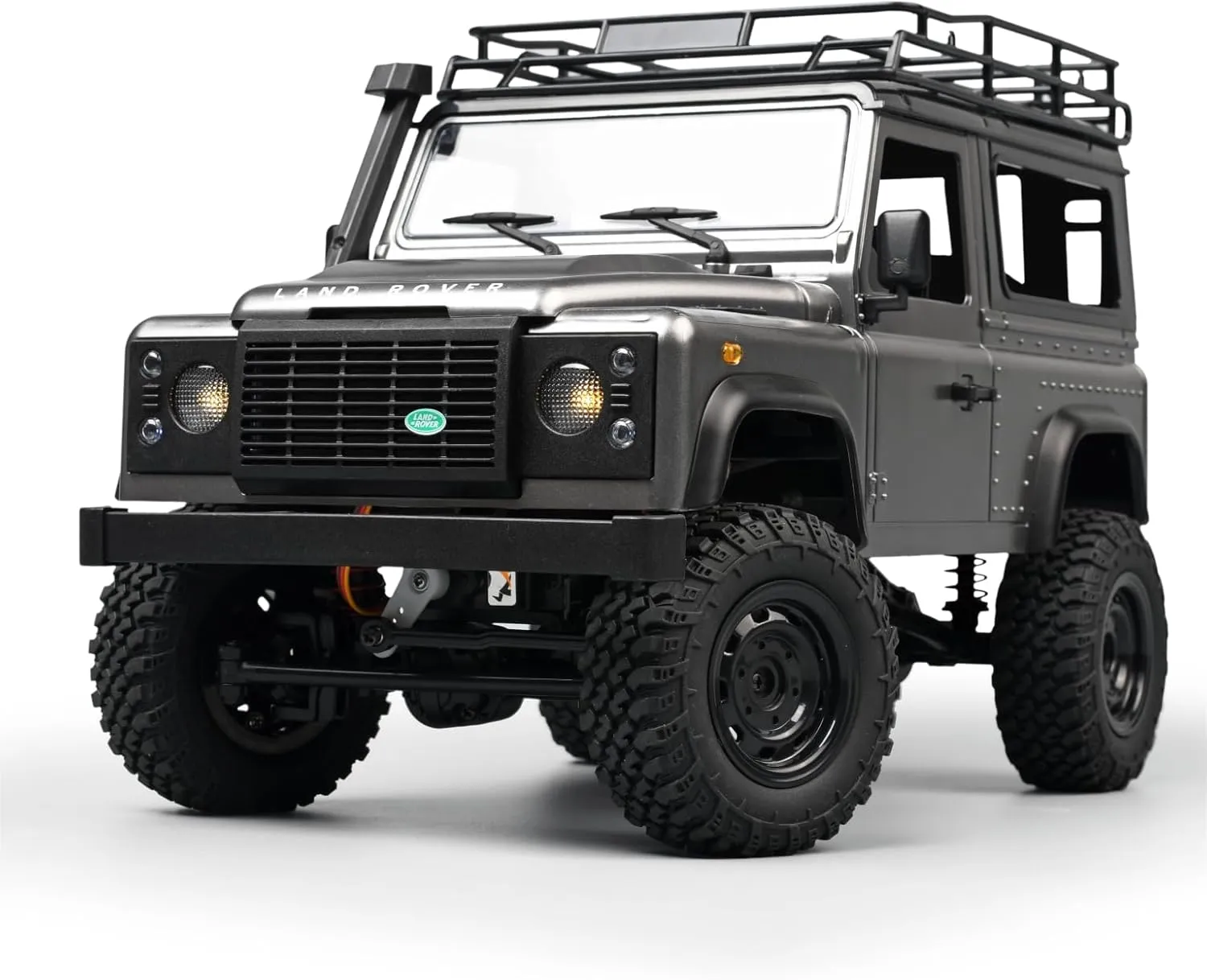 1:12 Scale RC Rock Crawler$ 4WD Off-Road RC Truck RTR$ 2.4G Remote RC Land Rover unit sneeze Vehicle Models for Adults Hobby Gifts (Gray) MN-99S RC Car$ 