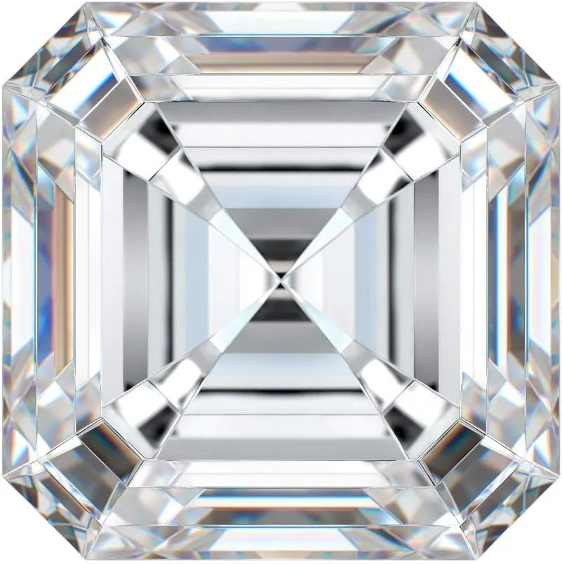 1.50CT, Real Colorless Diamond, VVS1 Clarity, Asscher Cut Brilliant Gemstone for Making Vintege Ring, Jewelry, Pendant, Earrings, Necklaces, Watches Loose yield amid intricate newborn yellowstone Moissanite 