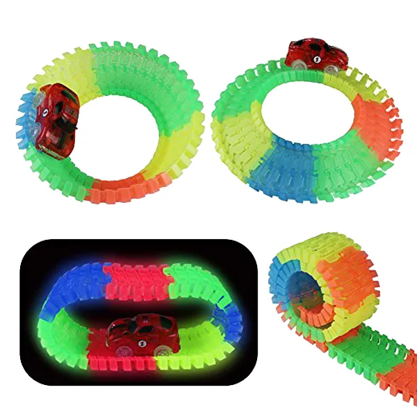 165-Piece Glow-In-The-Dark Magic Racetrack Play Set