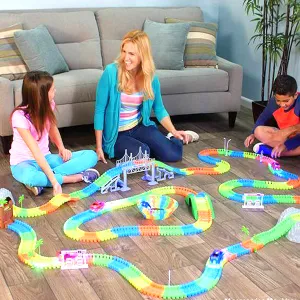 165-Piece Glow-In-The-Dark Magic Racetrack Play Set