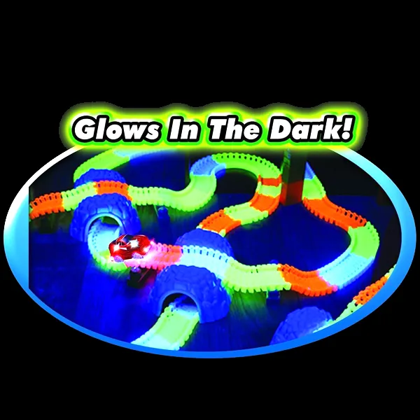 165-Piece Glow-In-The-Dark Magic Racetrack Play Set