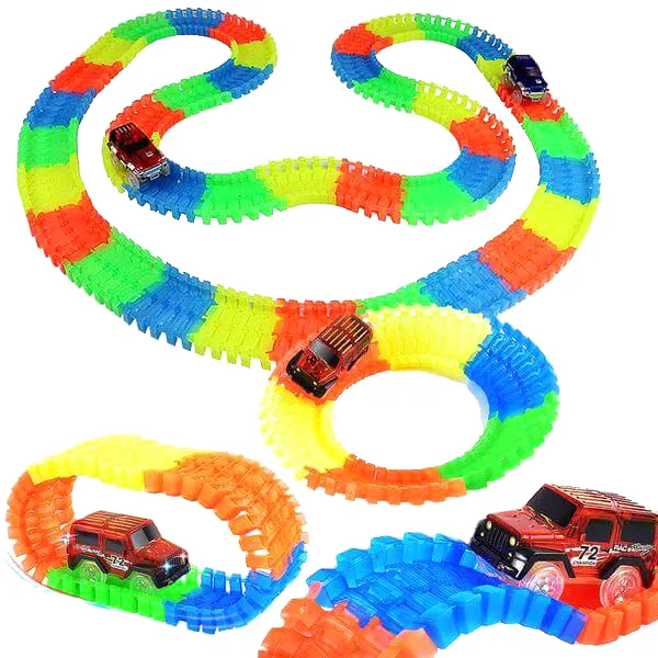 165-Piece Glow-In-The-Dark Magic Racetrack Play Set