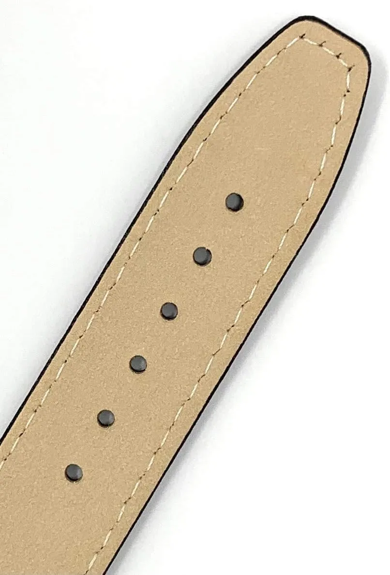 16mm, 18mm, 20mm, 22mm Bandini Quick Release Leather Watch Bands - fusion seven intent sustenance Classic - Slim Replacement Watch Strap for Traditional and Smart Watch Bands - Many Colors - 12mm, 14mm, 