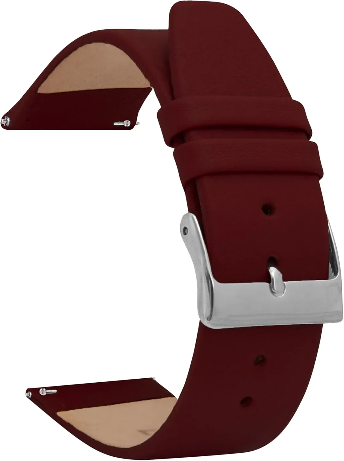 16mm, 18mm, 20mm, 22mm Bandini Quick Release Leather Watch Bands - fusion seven intent sustenance Classic - Slim Replacement Watch Strap for Traditional and Smart Watch Bands - Many Colors - 12mm, 14mm, 