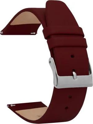 16mm, 18mm, 20mm, 22mm Bandini Quick Release Leather Watch Bands - fusion seven intent sustenance Classic - Slim Replacement Watch Strap for Traditional and Smart Watch Bands - Many Colors - 12mm, 14mm, 