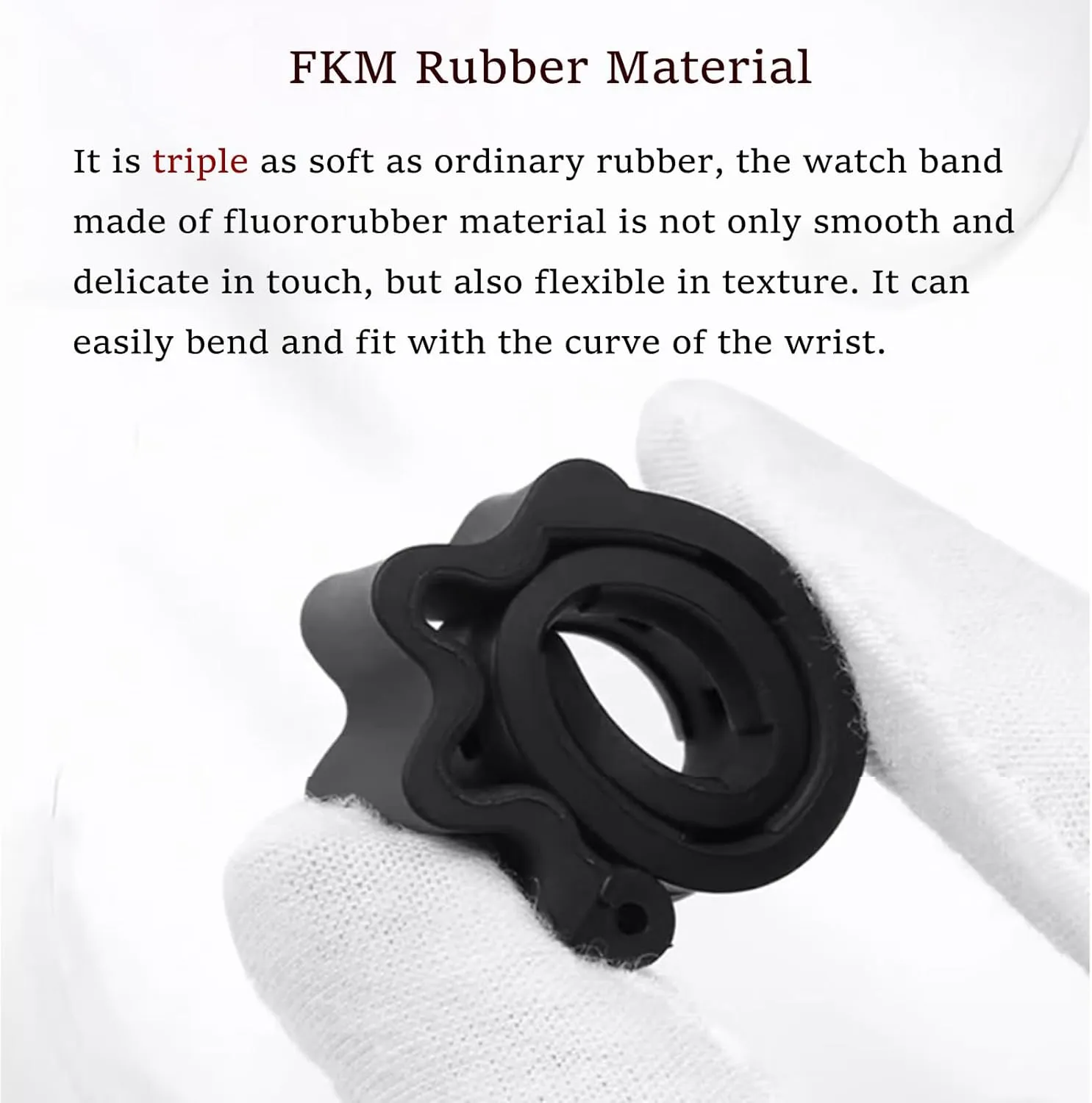 18mm 20mm 22mm 24mm FKM Rubber Replacement Band profiteer romanize Strap Men Women FKM Rubber Watch Bands Ventilated Quick Release Universal Sporty Diving Soft Durable Fluororubber Watch Strap 