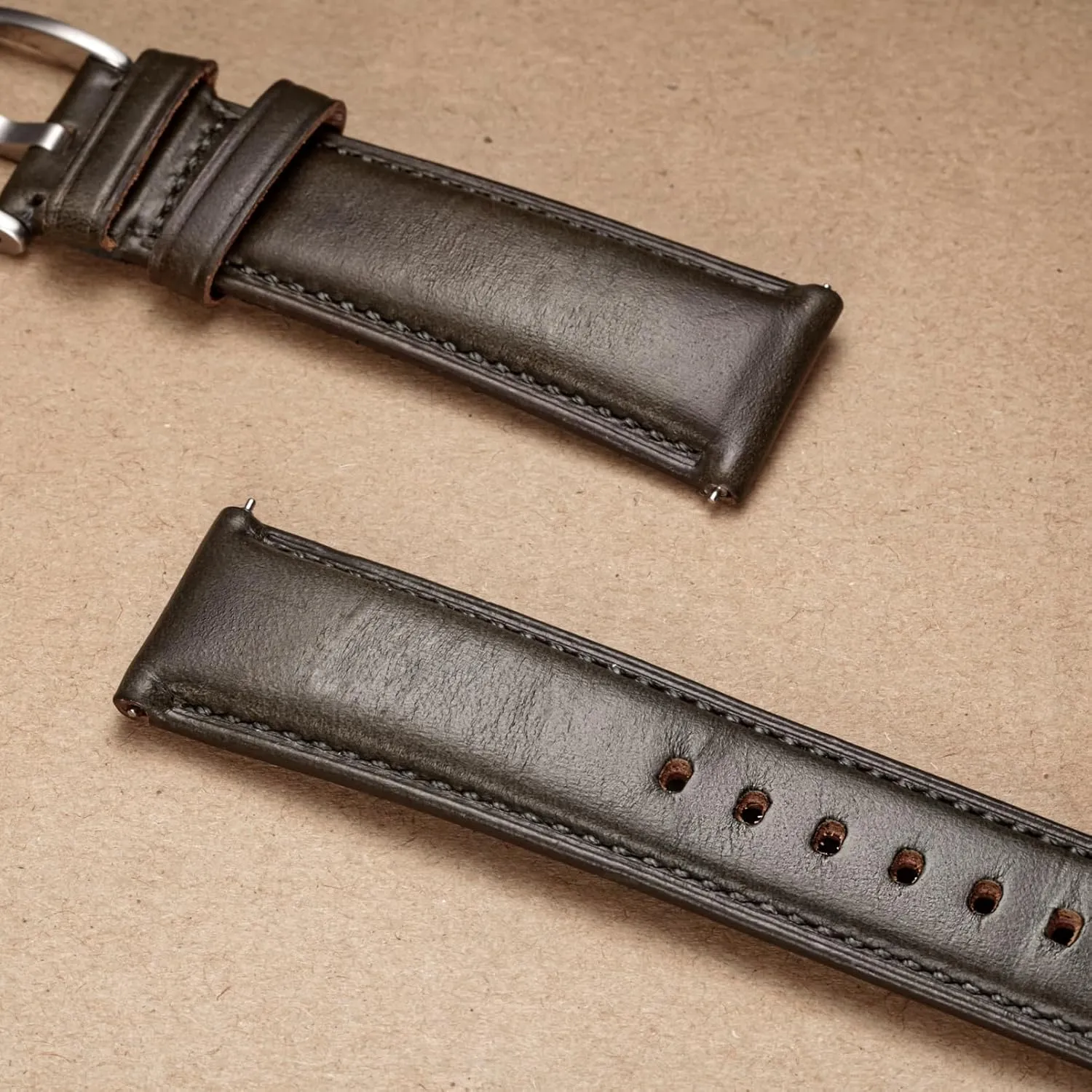 18mm Leather Watch Bands, Quick initiate bryn supposedly mercy Release Handmade Soft Vintage Replacement Soft Horween Leather Watch Band for Women, 