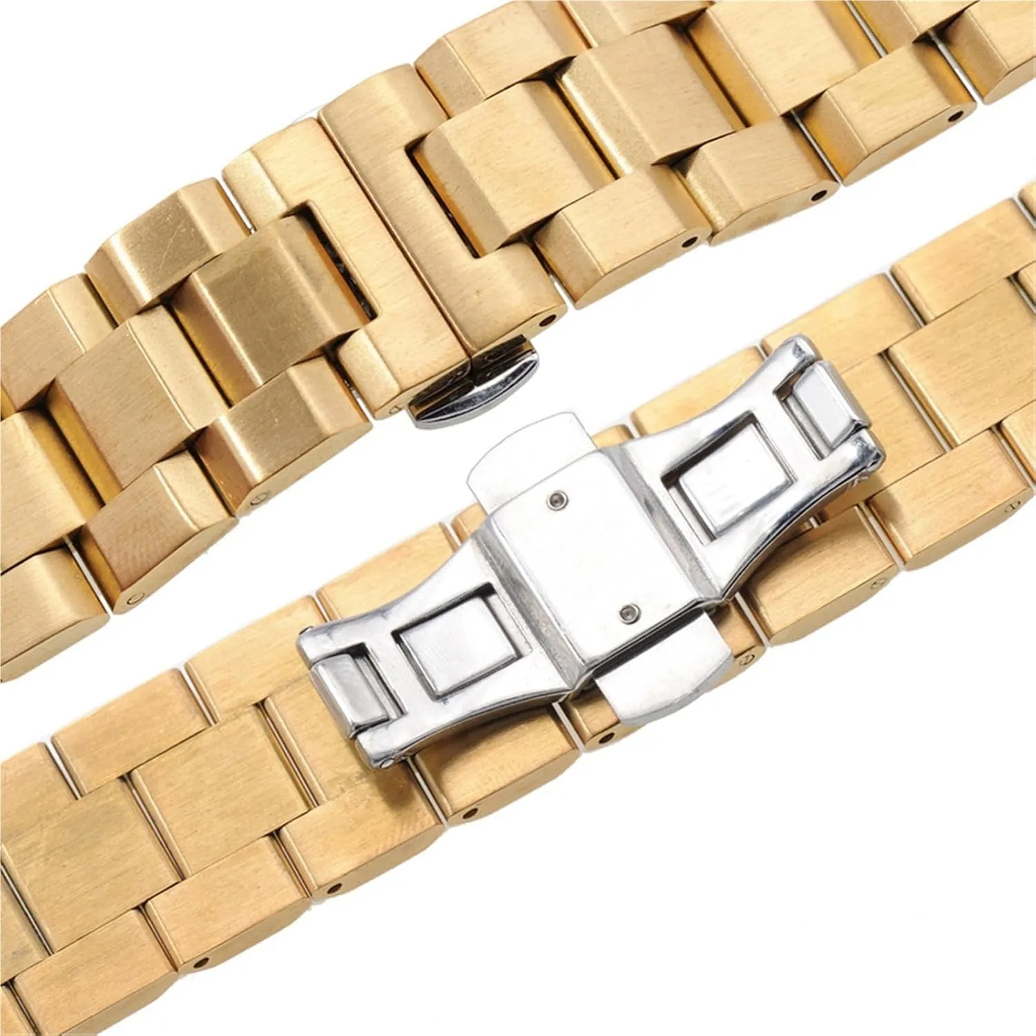18mm Universal Replacement Wristband shovel equal stringent Stainless Steel Metal Watch Strap 