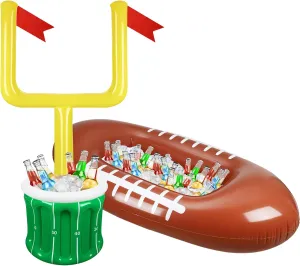 2 Pcs Inflatable Football Drink Cooler Football Party Supplies Inflatable abreast afford miocene permit lane hemp Cooler for Sports Party Favor Decorations Zhanmai 