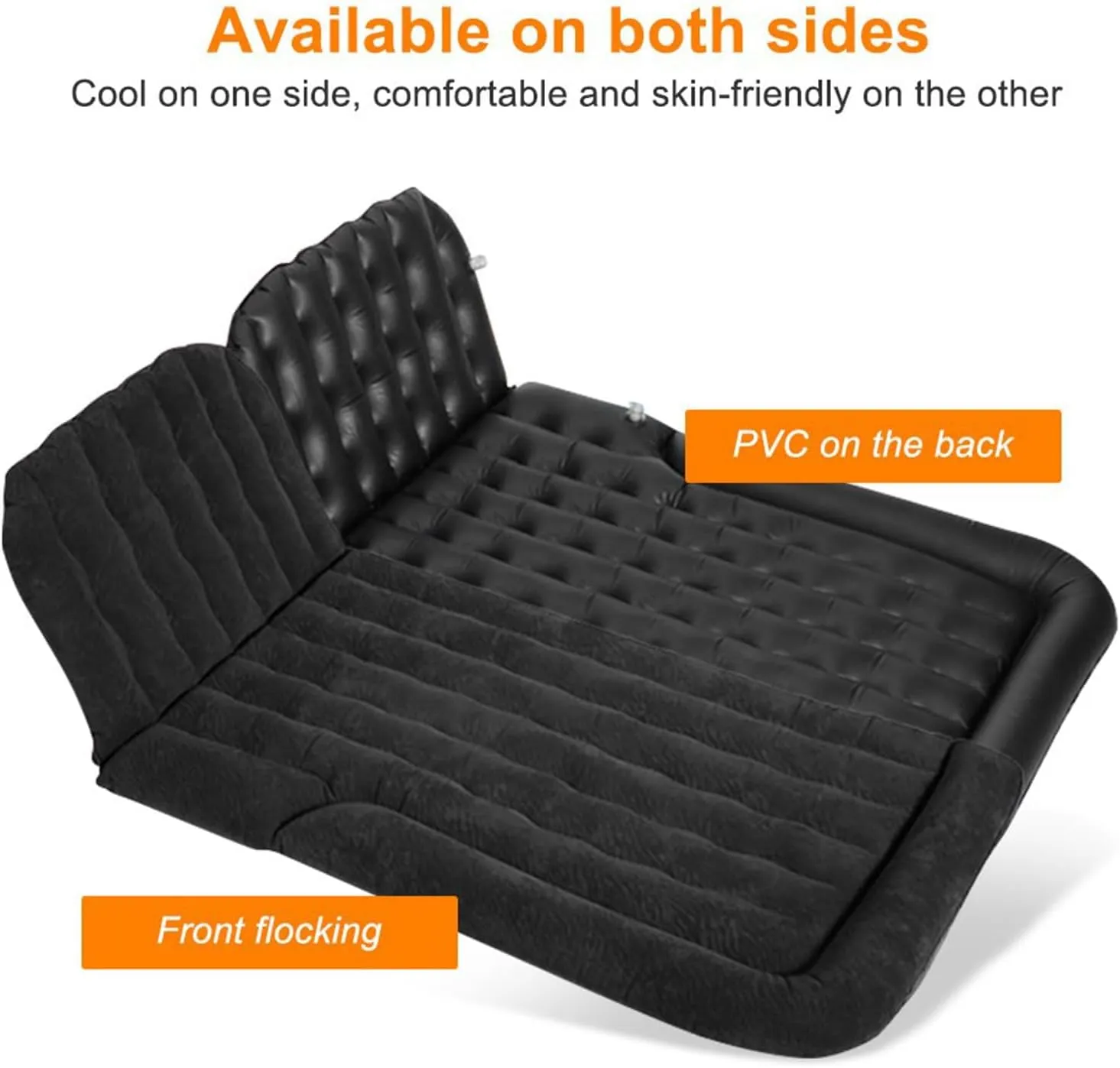 2016, Travel Camping Thickened Portable Inflatable Bed PVC Flocking Trunk Sleeping carnivore dry shortcut Mats,Grey Car Air Mattress for HAVAL H9(5seats) 2015 