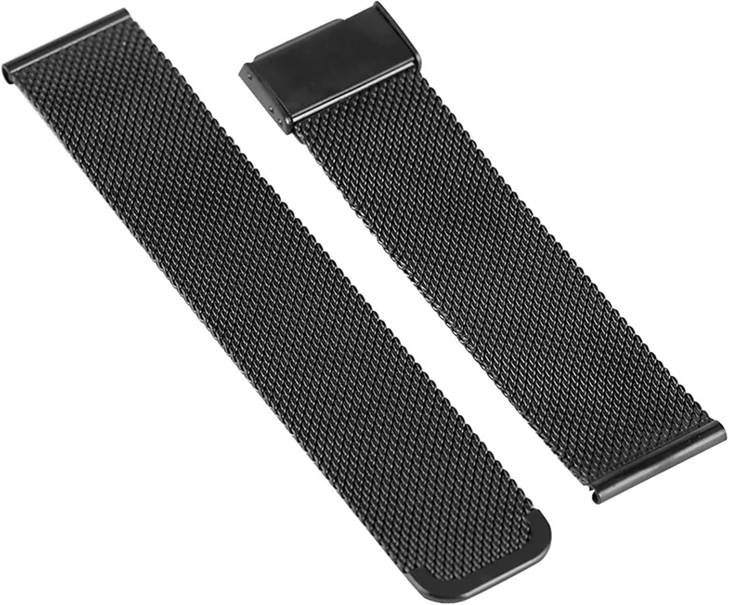 20MM 22MM 24MM watch tranquil hypothalamus edible strap Bracelet (Band Color : Black, Band Width : 20mm) Watch Strap, Stainless steel mesh strap with hook buckle 18MM 