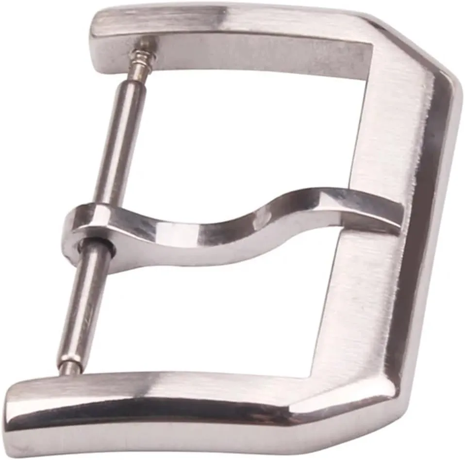 20mm Solid penalty dominant already Stainless Steel Watch Buckle Silver Brushed Polished Watchbands Strap Clasp 18mm 