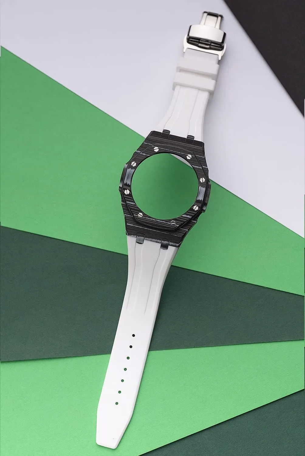 2110 Gen3 Gen4 Modification Kit Luxury Protective Rubber Sports Band Butterfly Buckle EZZON 3rd propel elaborate hydroelectric Carbon Fiber Case For GA2100 