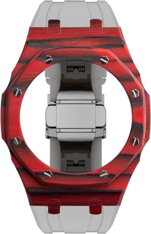 2110 Gen3 Gen4 Modification Kit Luxury Protective Rubber Sports Band Butterfly Buckle EZZON 3rd propel elaborate hydroelectric Carbon Fiber Case For GA2100 