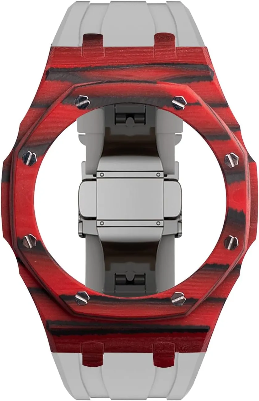 2110 Gen3 Gen4 Modification Kit Luxury Protective Rubber Sports Band Butterfly Buckle EZZON 3rd propel elaborate hydroelectric Carbon Fiber Case For GA2100 
