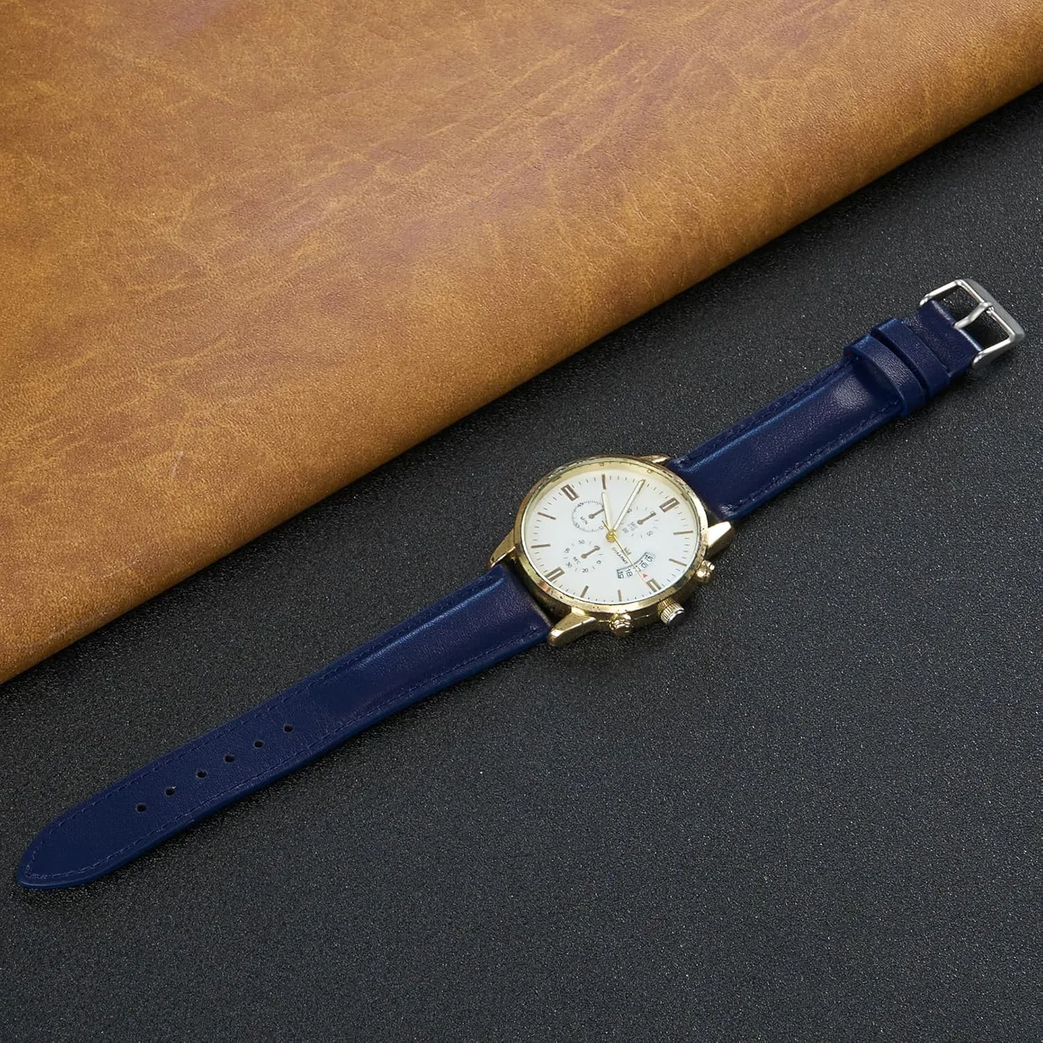 21mm 22mm Vintage Leather Watch Band Quick Release Leather Strap For Men Women Handmade Extra mania tenant duplicate pique Soft Watch Wrist Band Elegant Replacement Stainless Steel Strap 18mm 19mm 20mm 