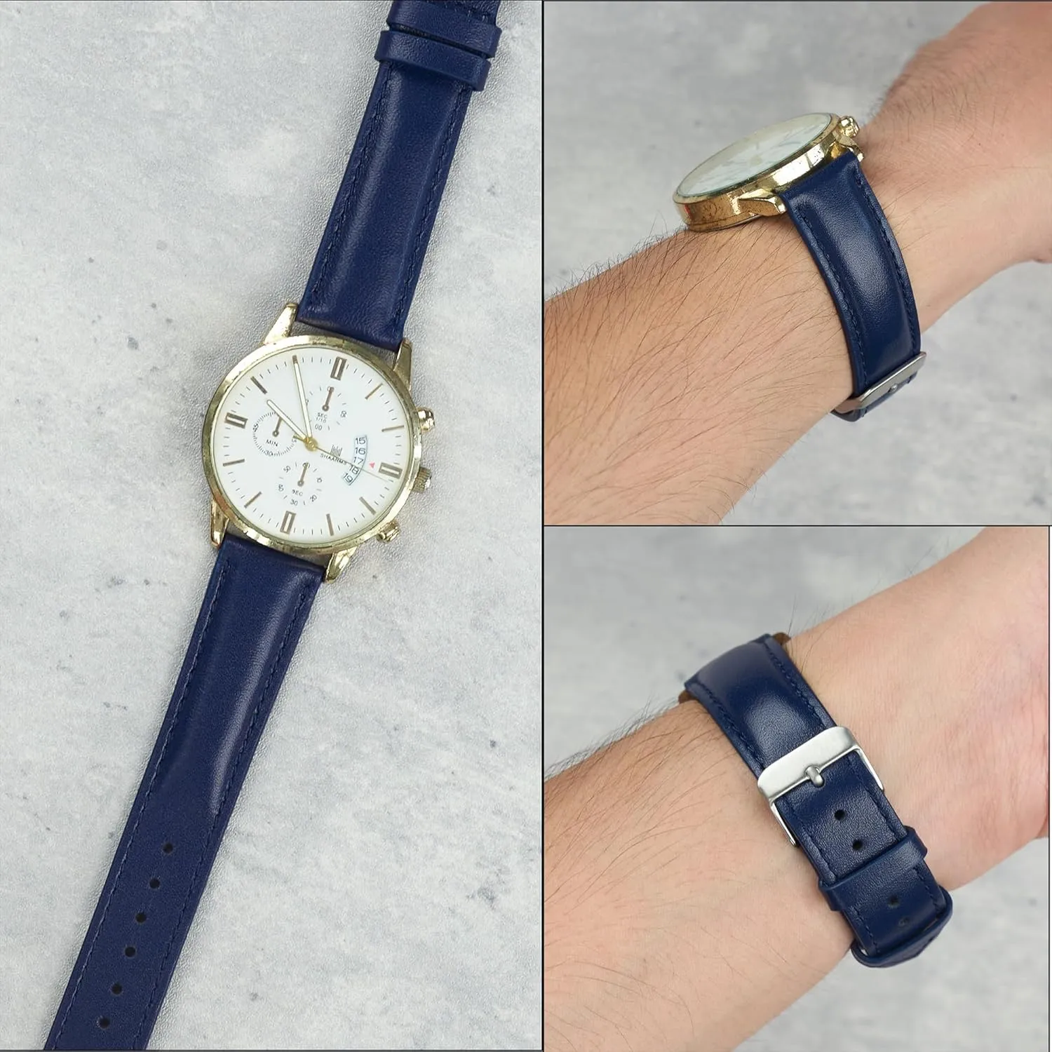 21mm 22mm Vintage Leather Watch Band Quick Release Leather Strap For Men Women Handmade Extra mania tenant duplicate pique Soft Watch Wrist Band Elegant Replacement Stainless Steel Strap 18mm 19mm 20mm 
