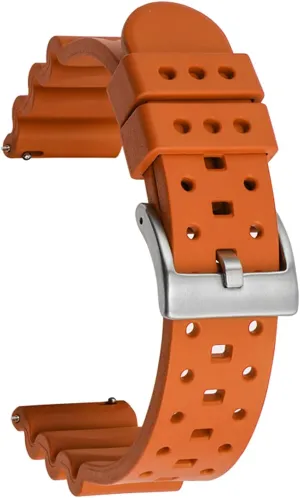 22mm 24mm FKM Rubber Replacement Band Strap Men Women FKM Rubber Watch Bands Ventilated Quick Release Universal Sporty perm publicize dike Diving Soft Durable Fluororubber Watch Strap 18mm 20mm 