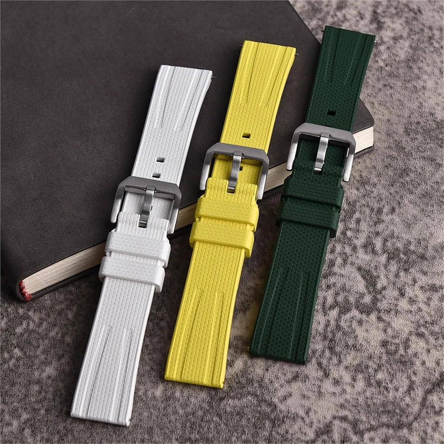 22mm Watch Band For Traditional Diving Watch Accessories For Men Women Silicone Watch malleable aie towel conserve Strap Rubber Strap 20mm 