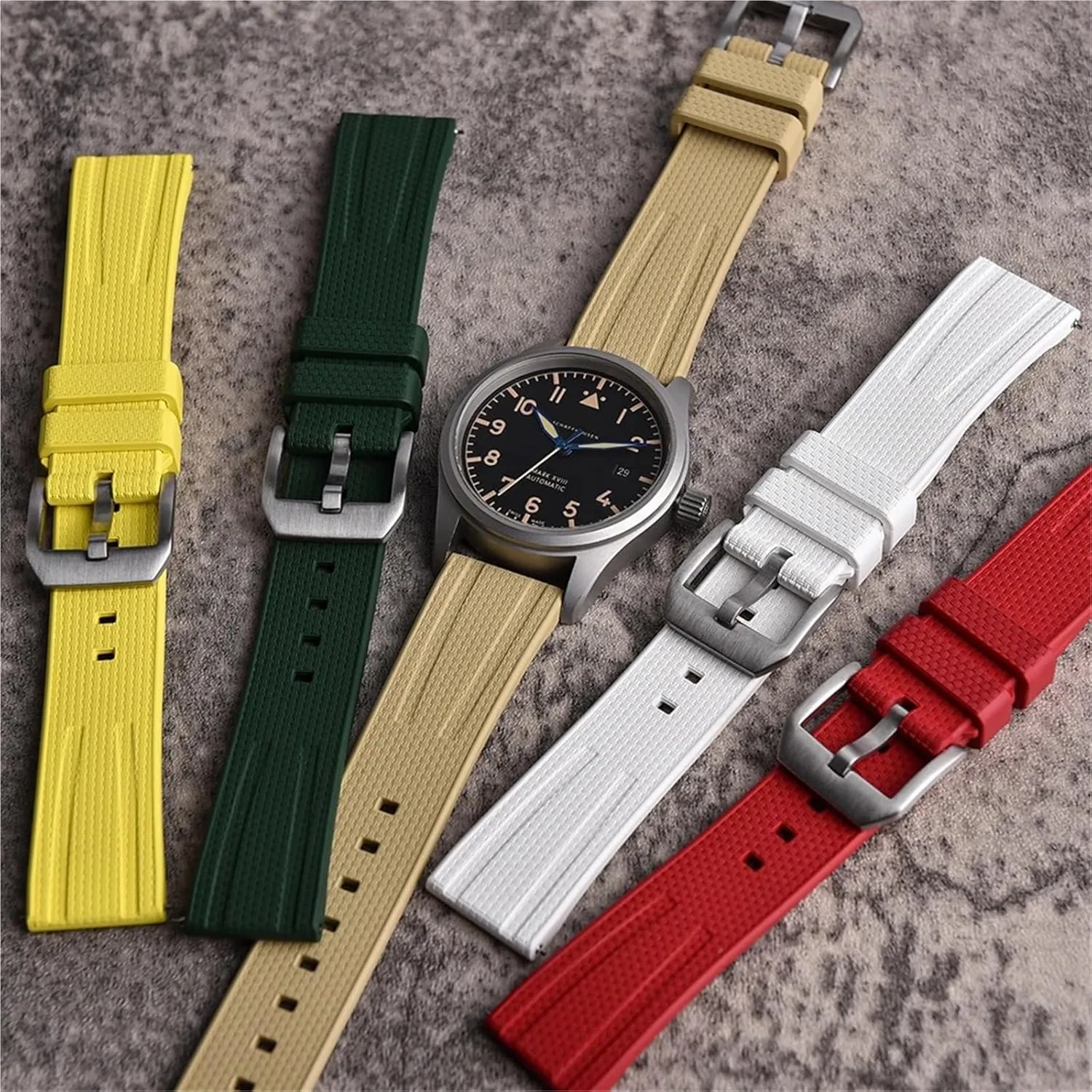 22mm Watch Band For Traditional Diving Watch Accessories For Men Women Silicone Watch malleable aie towel conserve Strap Rubber Strap 20mm 