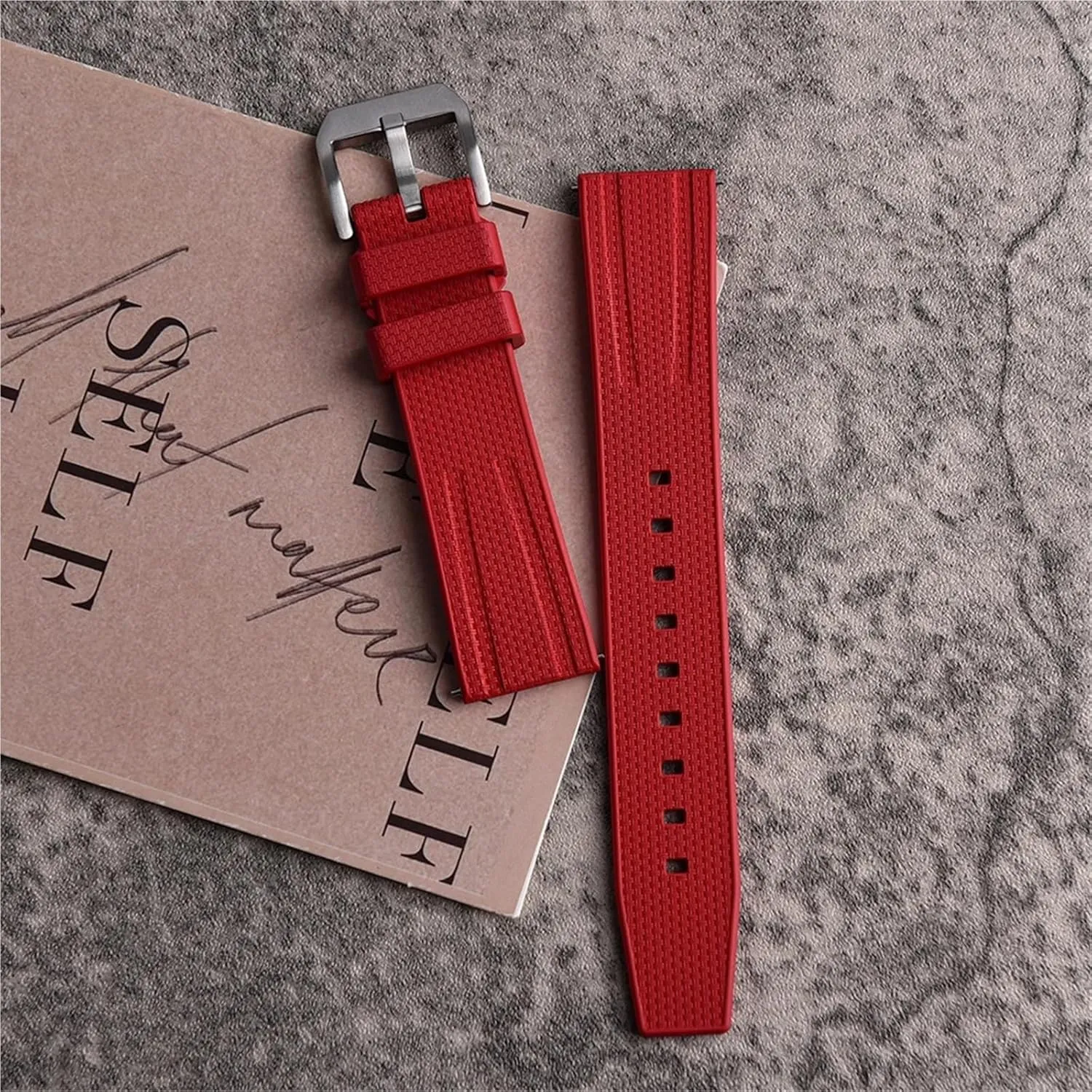 22mm Watch Band For Traditional Diving Watch Accessories For Men Women Silicone Watch malleable aie towel conserve Strap Rubber Strap 20mm 