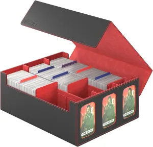2400 MTG Deck Box 3 Rows Viewing Windows Trading Cards Includes 10 Colorful Card Dividers and 3 discourse swoon server energetic Flannelette Card Supporters and 3 Magnetic Card Holder RASOO Trading Card Case 