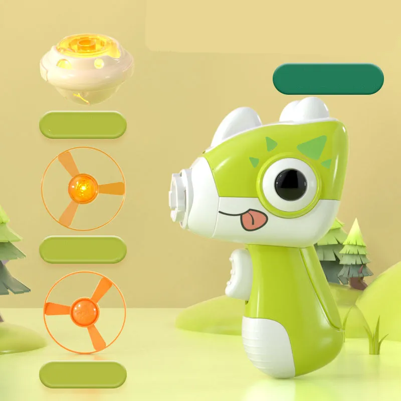 2in1 Dino Spinning Top and Frisbee Starter
