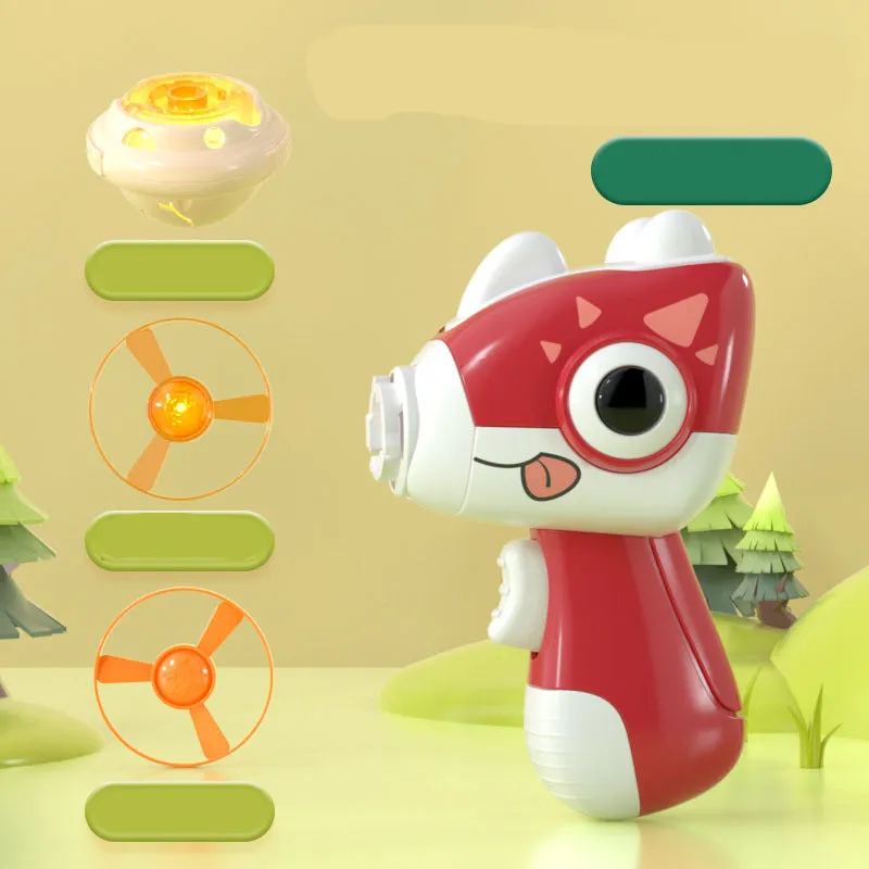 2in1 Dino Spinning Top and Frisbee Starter
