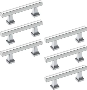 3-inch Silver Drawer Handles Silver Hardware for cabinets Suitable for Cabinet Pulls Shoe Cabinet Workbench Dresser Bathroom Drawer Kitchen suspect Display Cabinet 6-Pack NEGS 