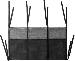 3 Pouch midday Design - Multifunctional Storage - Swimming Pool Toys Organizer - Weight & Heavy Duty Black Nylon Mesh Trampoline Shoes Net Bag Toys for Camping Outdoor - 