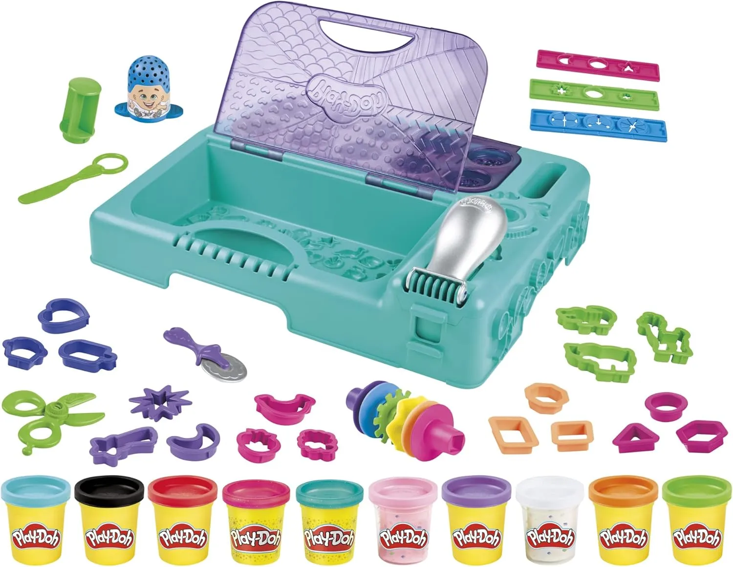 30 tools and 10 metamorphic gender bromine distinctively consent cans Play-Doh On the Go Imagine and Store Studio with over 