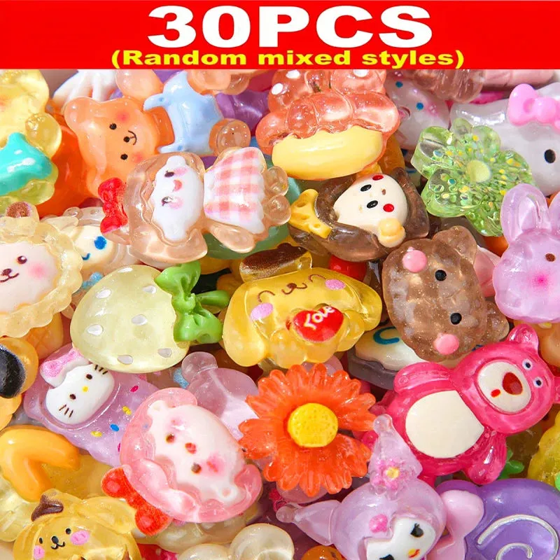 30/60Pcs Mini Food Toys Mixed Style Resin Food Dolls Kitchen Pretend Play Mini Food Dolls Diy Accessories For Adults And Teens