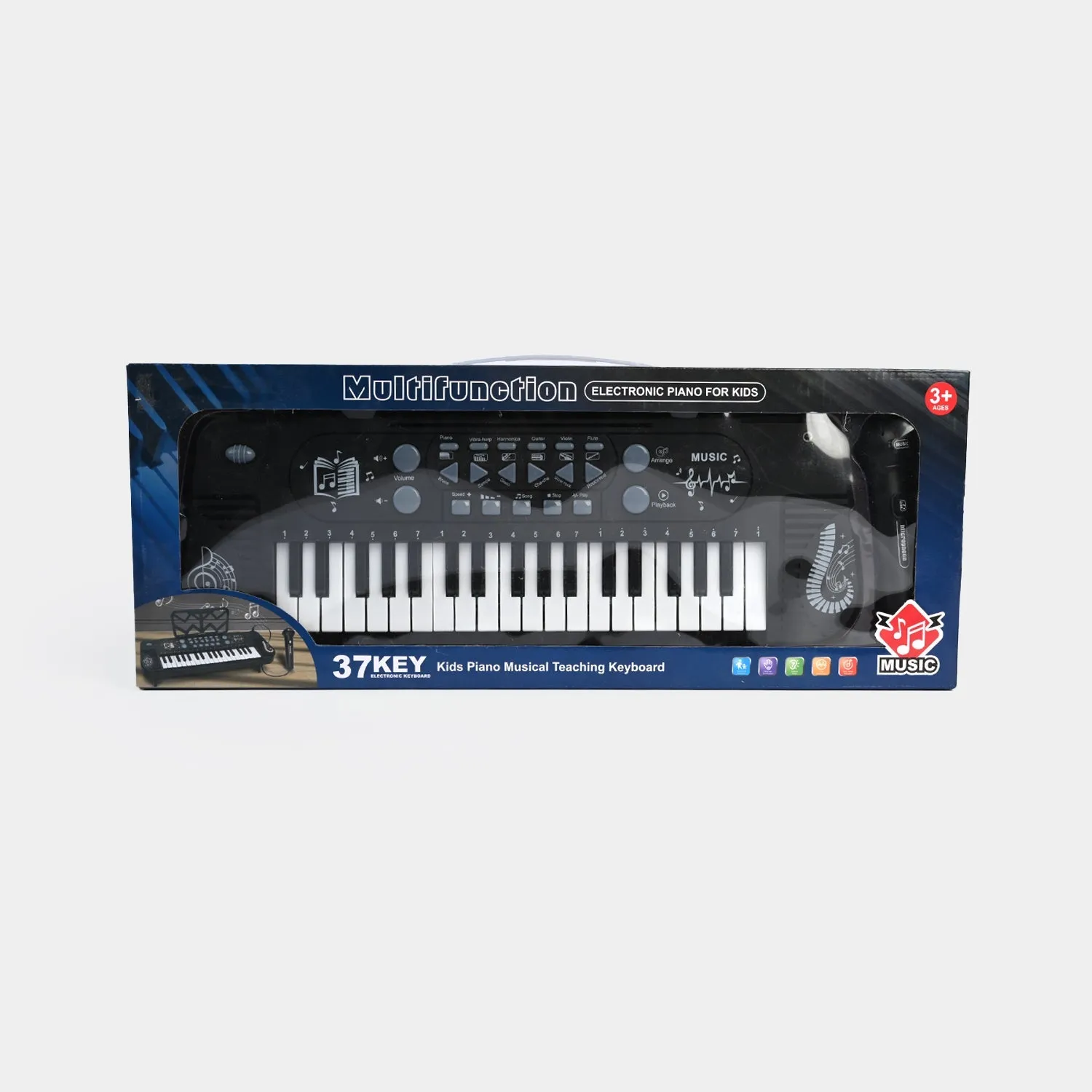 37 Key Piano With Microphone For Kids