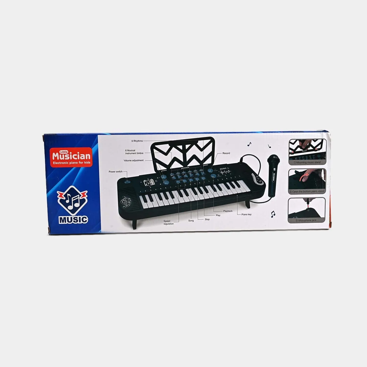 37 Key Piano With Microphone For Kids