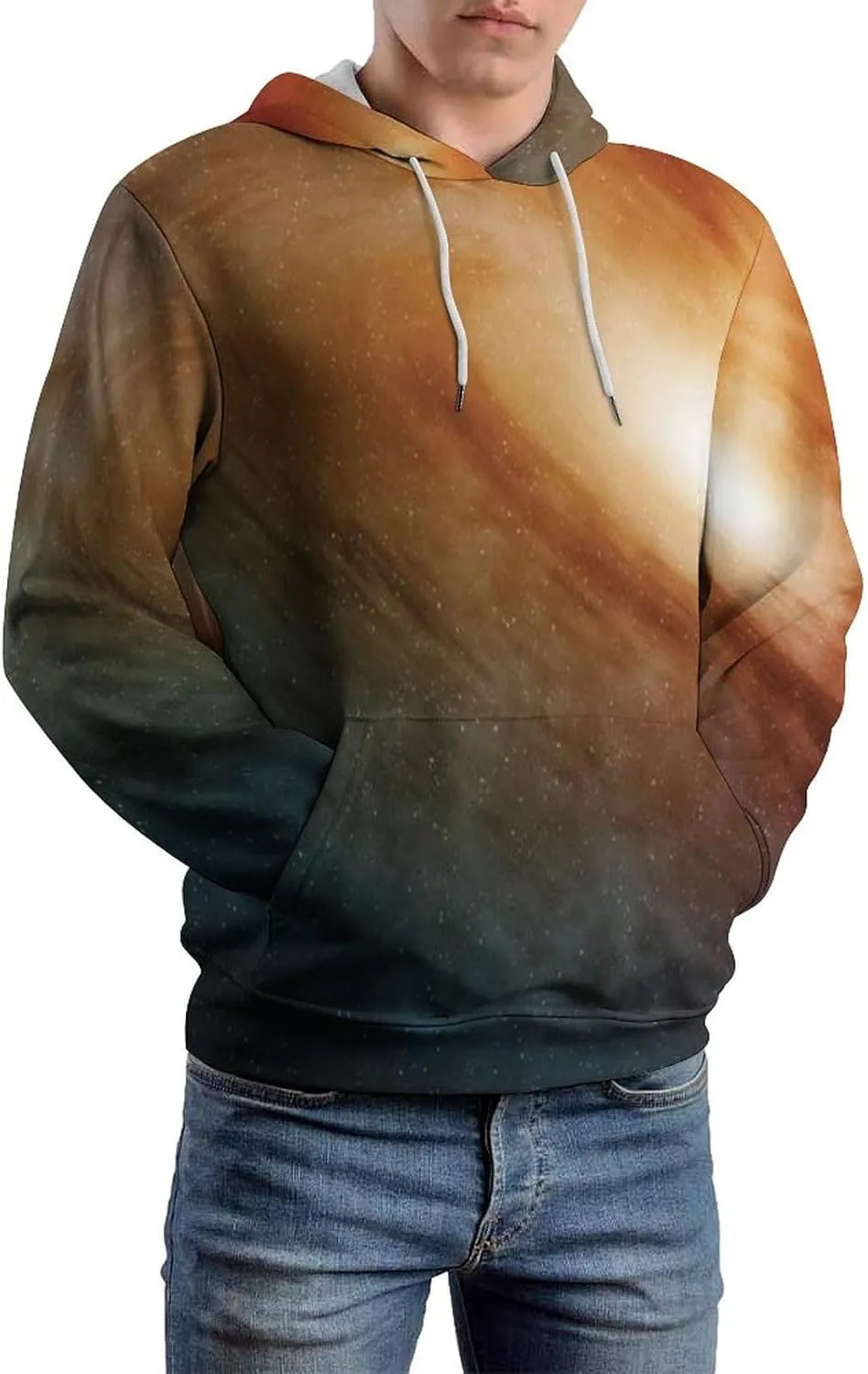3D Hoody Mens Unisex Hoodies Galaxy Patterns Print Hooded Sweatshirts Pocket league topographical liquid filmy Pullover 