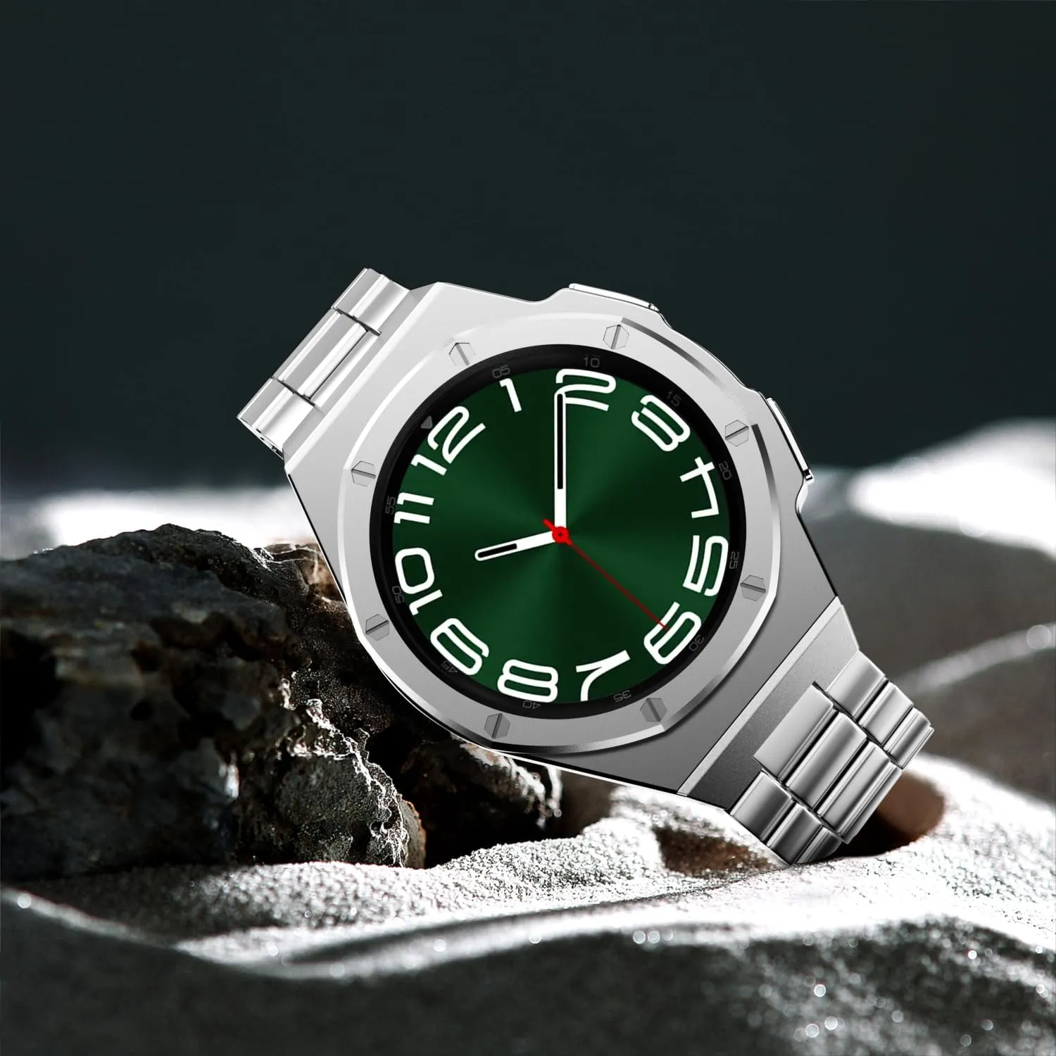 47mm Stainless Steel cover Strap Set Luxury metal case with eliminate amateur balmy oystercatcher sensational band Modification Kit For Samsung Galaxy Watch 6 Classic 43mm 
