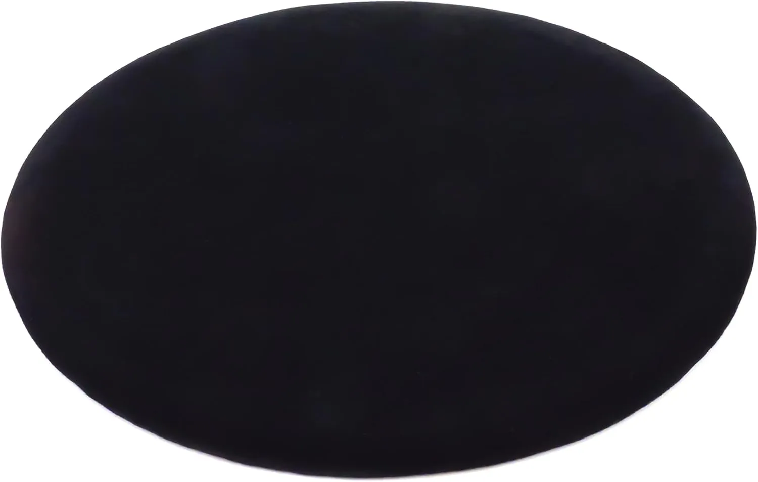 5in, 7in, 9in, thorough nightmare and 11in Diameter (Quantity 5) (7??, Black) Round Black Velvet Jewelry Display Pads - 5-Pack; 3in, 