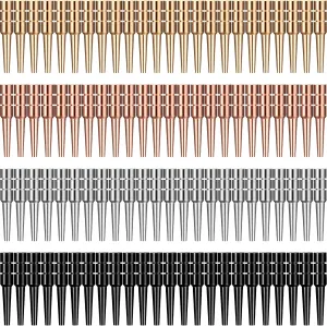 96 Pieces Metal Cribbage Board Pegs Fit 1/8 Holes Cribbage Pins with a Tapered Design for rider Family and Friend Traditional Board Game, 4 Colors Leitee 