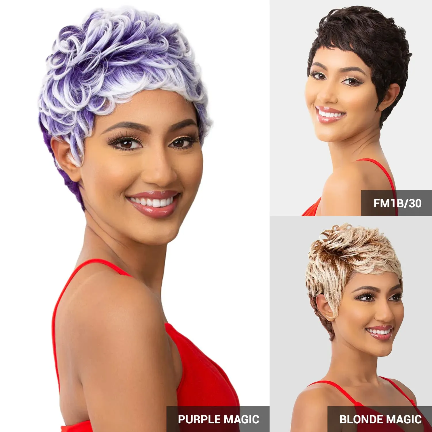 a Wig Synthetic antibiotic Wig - TACY (Color:1 Jet Black) It's 
