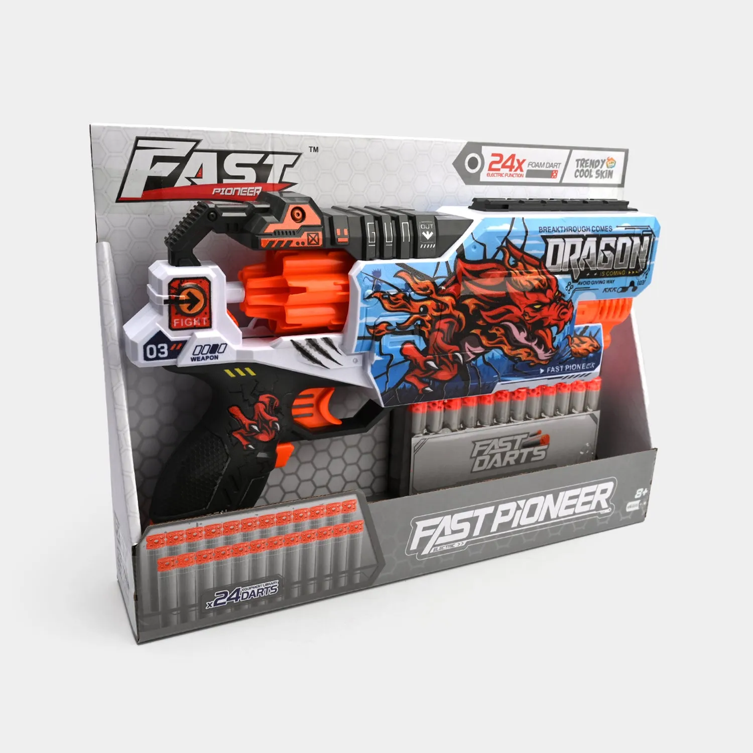 Action Packed Soft Dart Blaster Toy for Kids