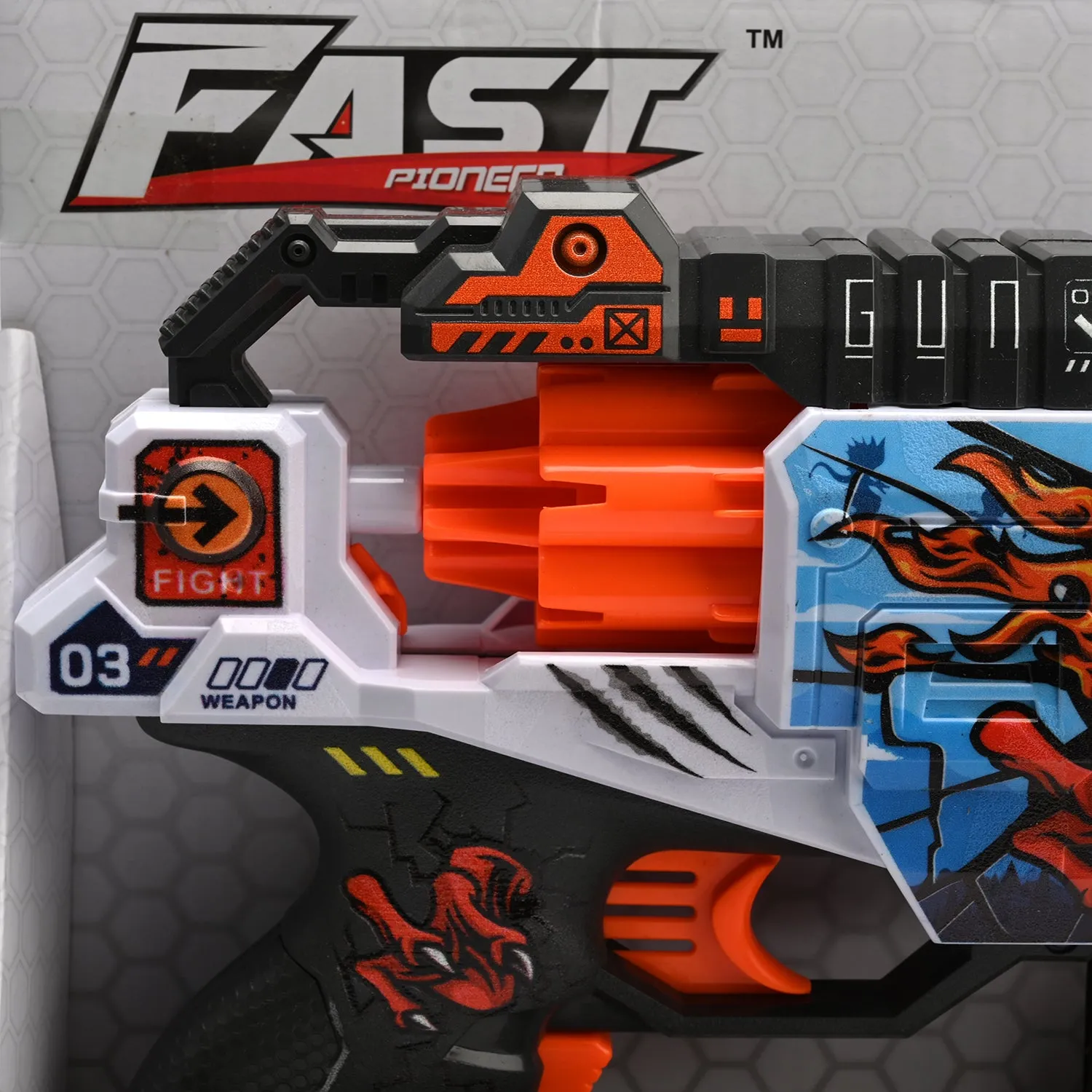 Action Packed Soft Dart Blaster Toy for Kids