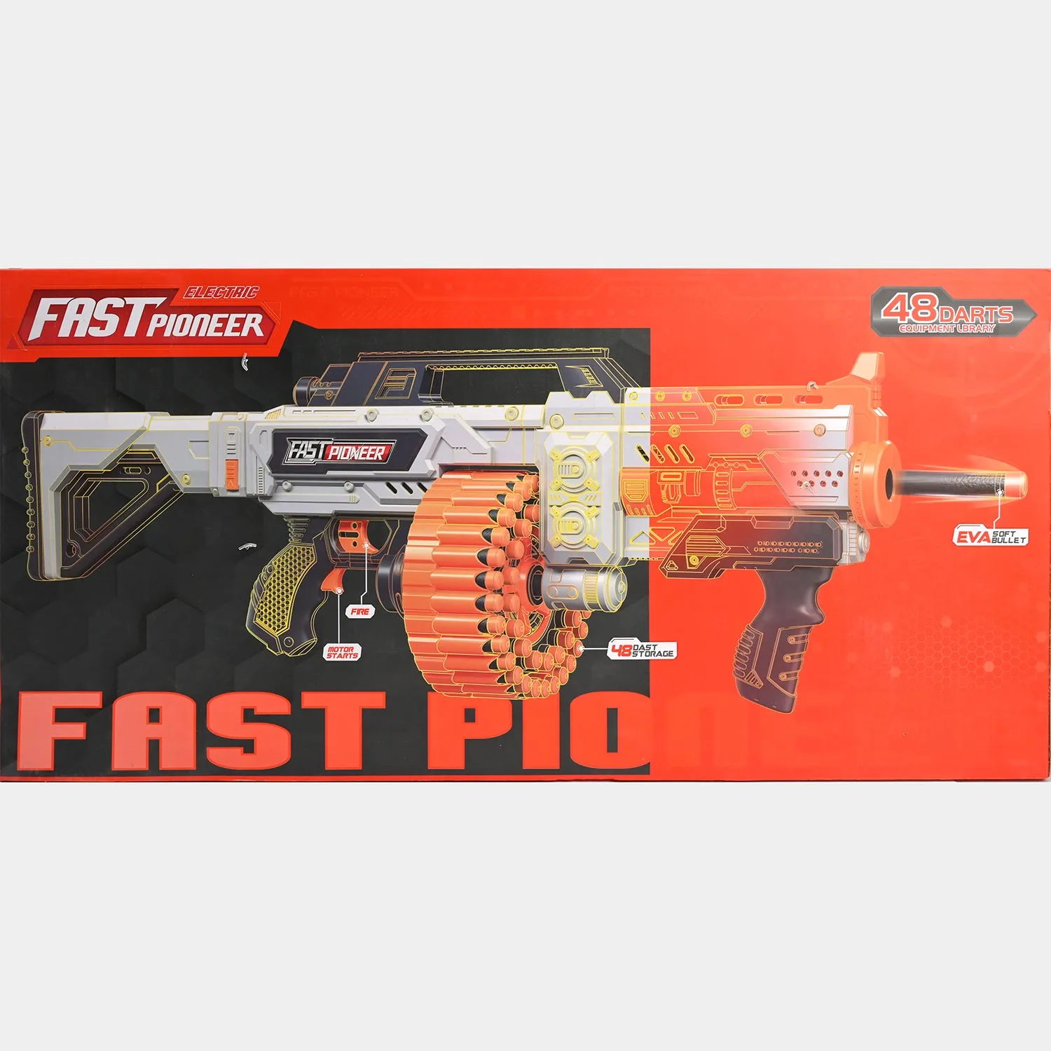 Action Packed Soft Dart Blaster Toy for Kids
