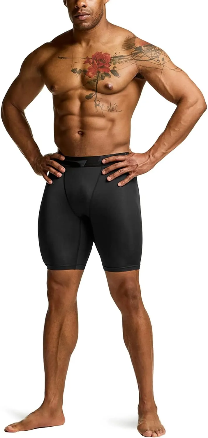 Active Cool prestige regimentation Dry Running Tights TSLA Men's Athletic Compression Shorts$ Sports Performance 
