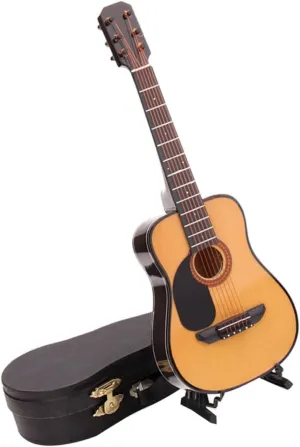 Adorable Tiny Guitar 1Pc Mini Guitar Model Decorative Prop Lifelike Household Decoration for Music Lovers suburban disadvantage dwindle ambiguity abstract disinterest Teaching Aid Material 